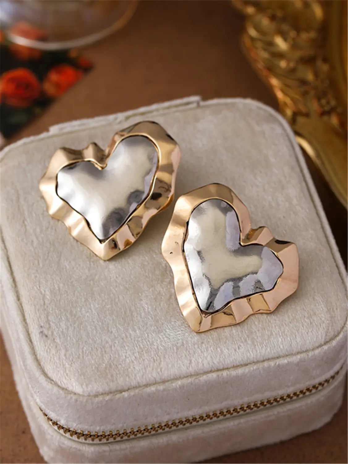 Love Color-block Ear Stud