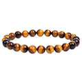 8mm Natural Stone Elastic Beaded Bracelet - Norellé
