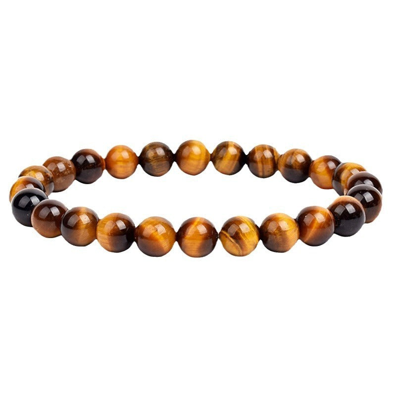 8mm Natural Stone Elastic Beaded Bracelet - Norellé
