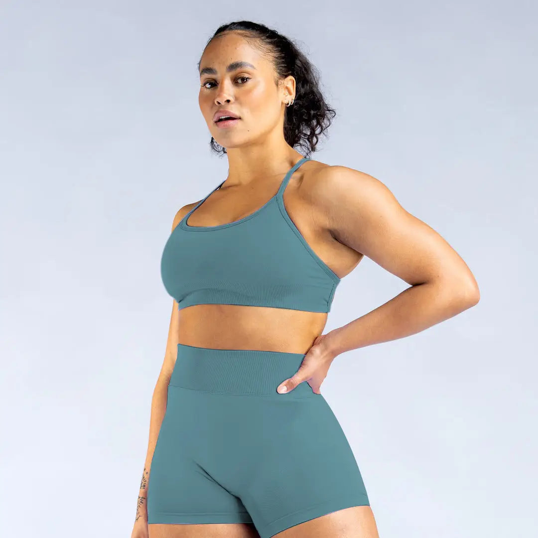 Women’s High Elastic Nylon Cross Bra Underwear