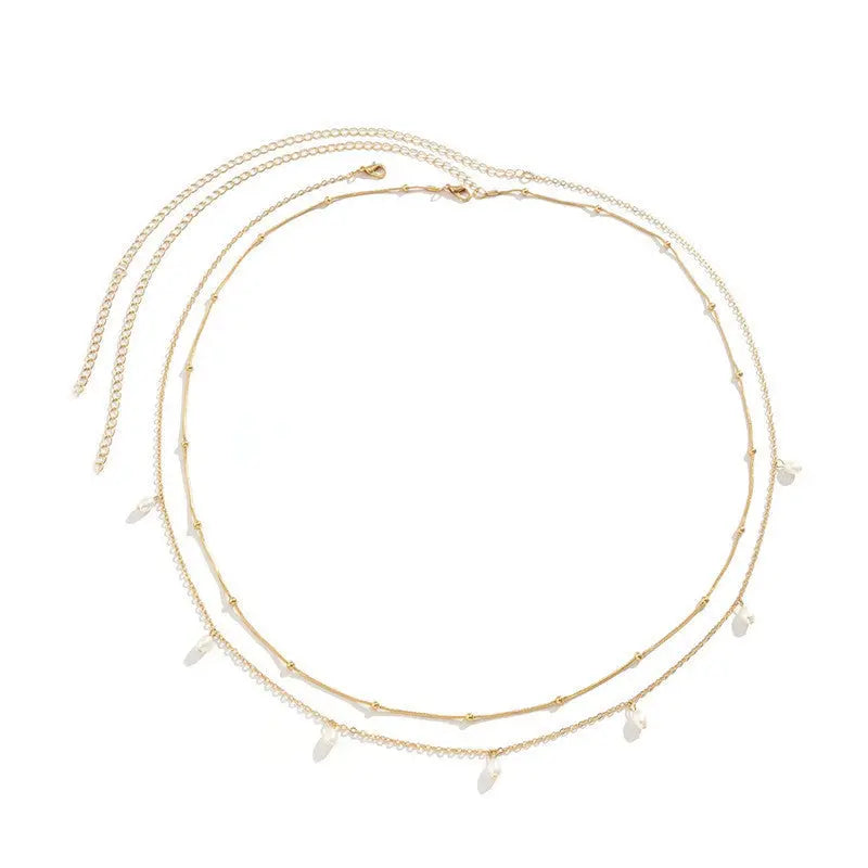 Women's Fashion Round Beads Chain Double-layer Waist Chain - Norellé