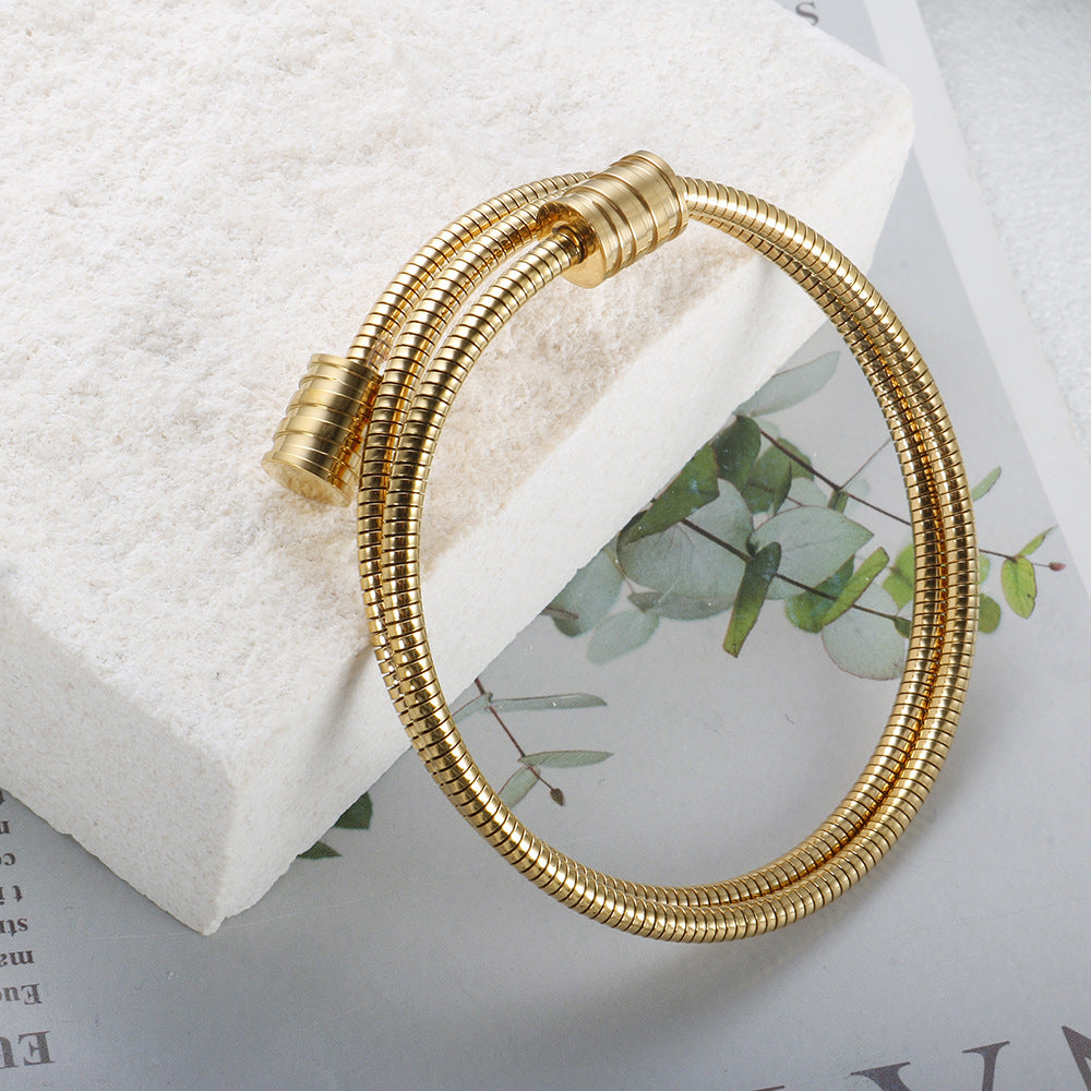 New Weia Line Bracelet For Women Fashion Commuter Simple Opening - Norellé