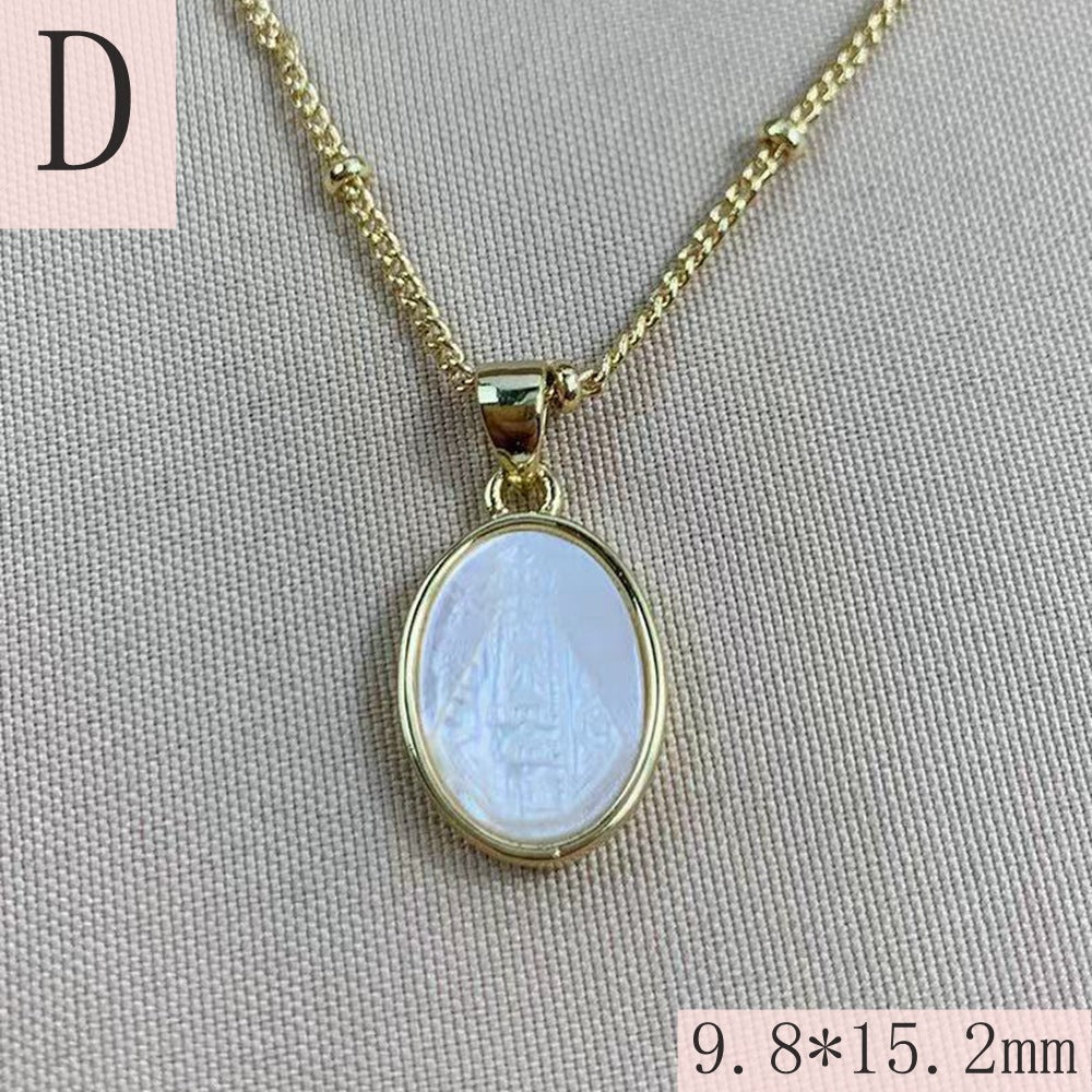 Shell Virgin Guadalupe Necklace Female European And American - Norellé