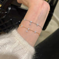 High-grade Four-leaf Clover Zircon Bracelet Fashion Gift Dignified Sense Of Design - Norellé