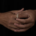 Personality Diamond Stud Cuban Ring Trendy Men And Women - Norellé