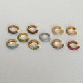 Retro Simple Full Rhinestone Zircon Ear Clip Earrings - Norellé