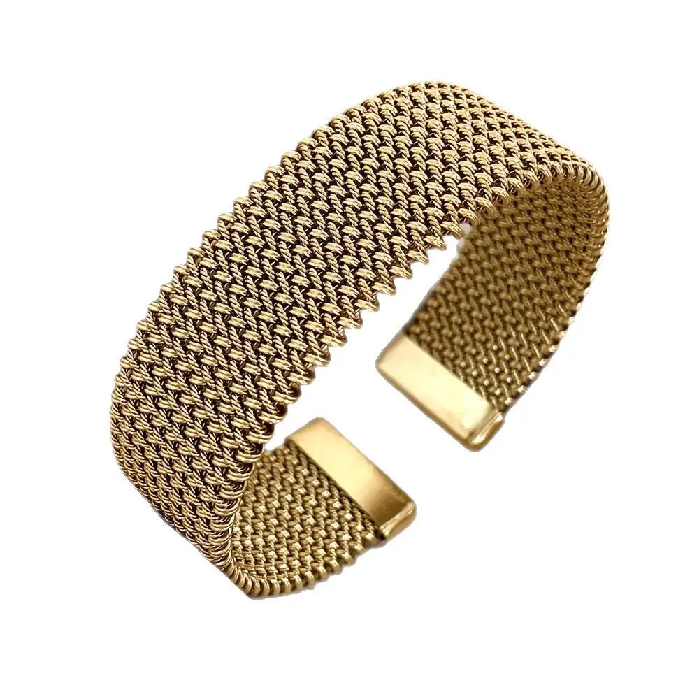 Women's Wire Embossed Titanium Steel Bracelet - Norellé