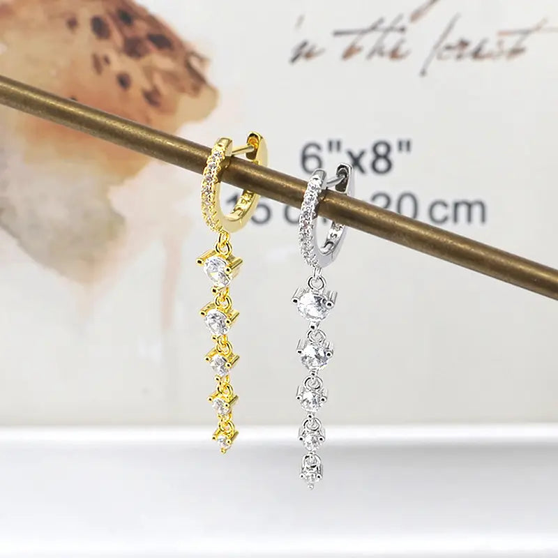 Geometric Personalized Long Earrings Women