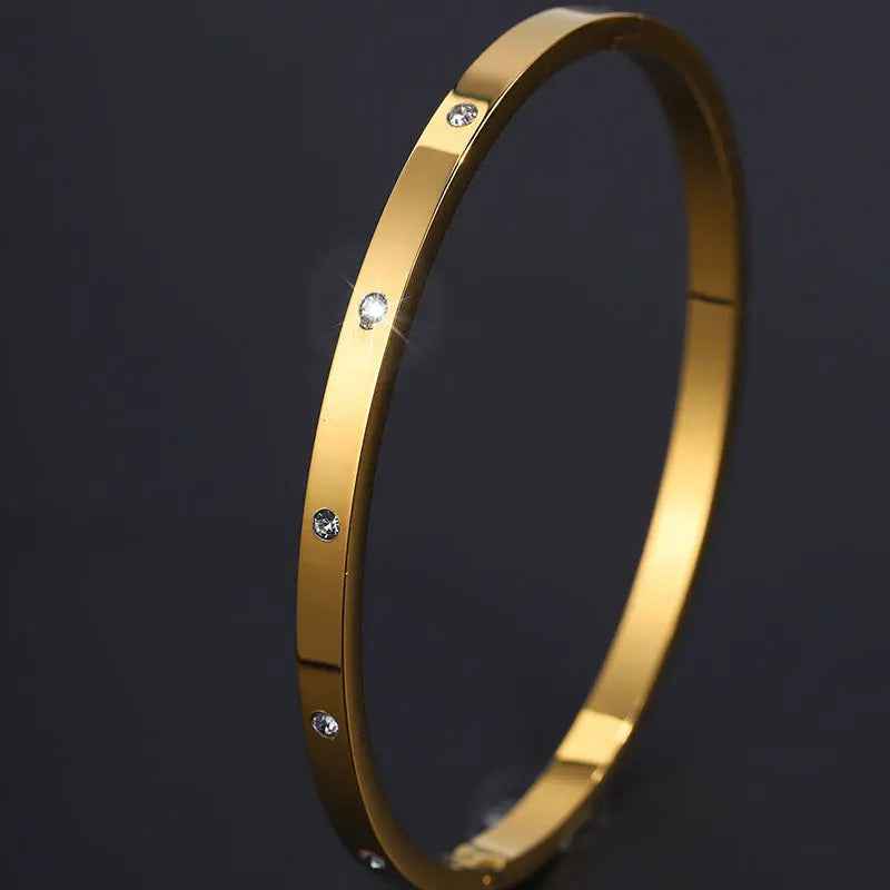 Fashion Simple Rhinestone 18k Non-fading Bracelet - Norellé
