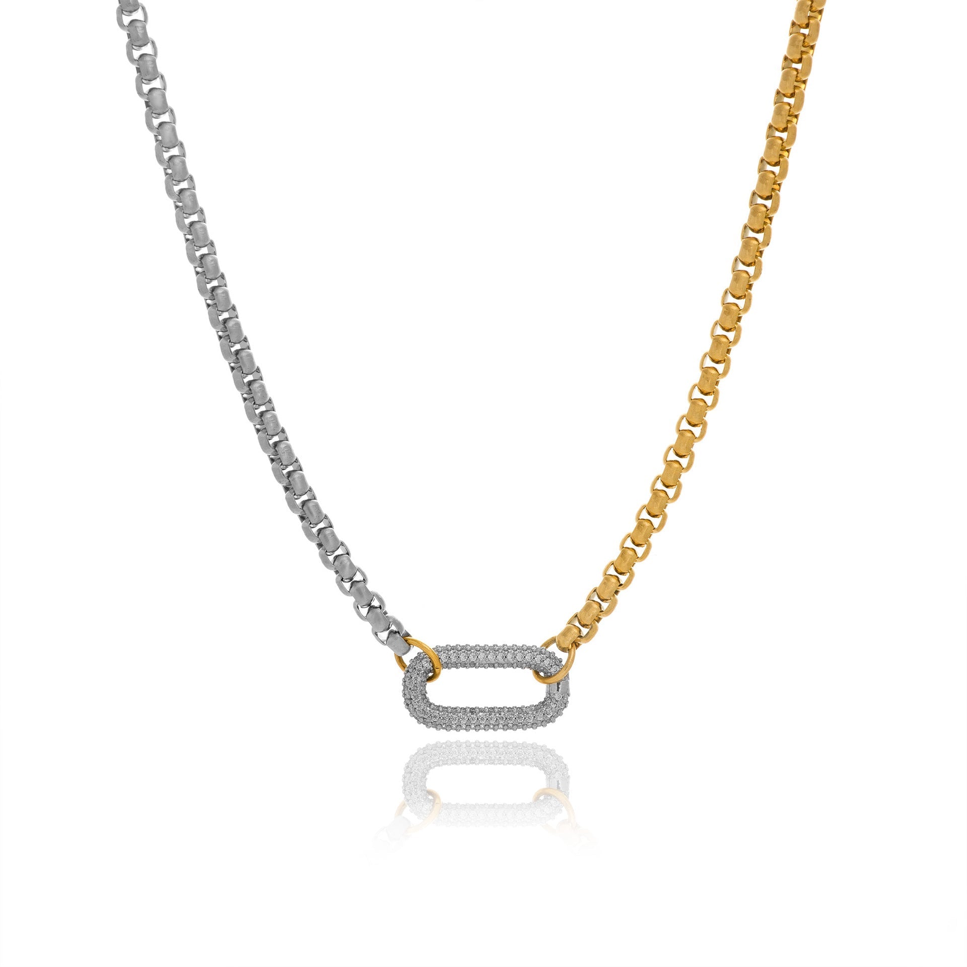 Electroplated Titanium Steel U-shaped Pendant Necklace - Norellé