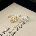 Personalized Love Pearl Line Ring Fashion - Norellé