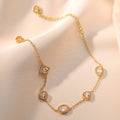 Affordable Luxury Fashion Gold-plated Zircon Titanium Steel Bracelet Female Niche Non-fading Bracelet - Norellé