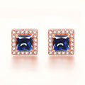 Inlaid Colored Gems Earrings S925 Sterling Silver Earrings - Norellé