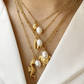 Titanium Steel Conch Turtle Shell Retro Easy Matching Necklace - Norellé