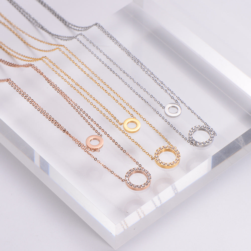 Micro Inlaid Zircon Jewelry Ring Necklace For Women - Norellé