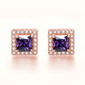 Inlaid Colored Gems Earrings S925 Sterling Silver Earrings - Norellé