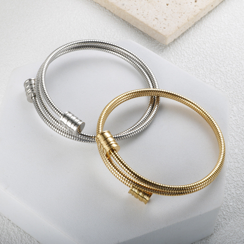 New Weia Line Bracelet For Women Fashion Commuter Simple Opening - Norellé