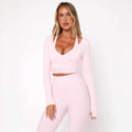 Pure Color Tight Pleated T-shirt - Norellé