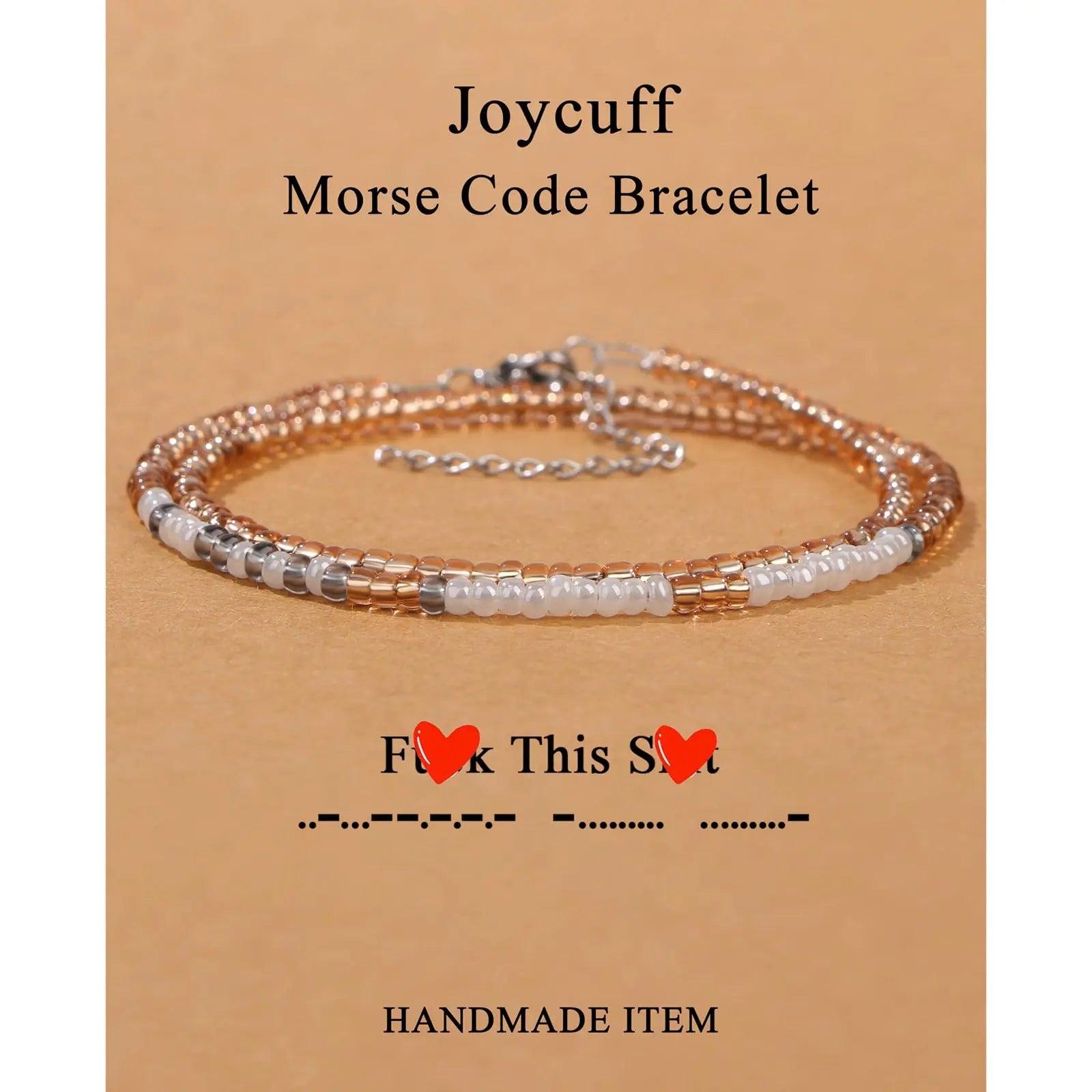 Hand-woven Adjustable Bead Crystal Multi-layer Password Bracelet - Norellé