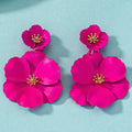 Mori Girl Flower Earrings Retro Long - Norellé