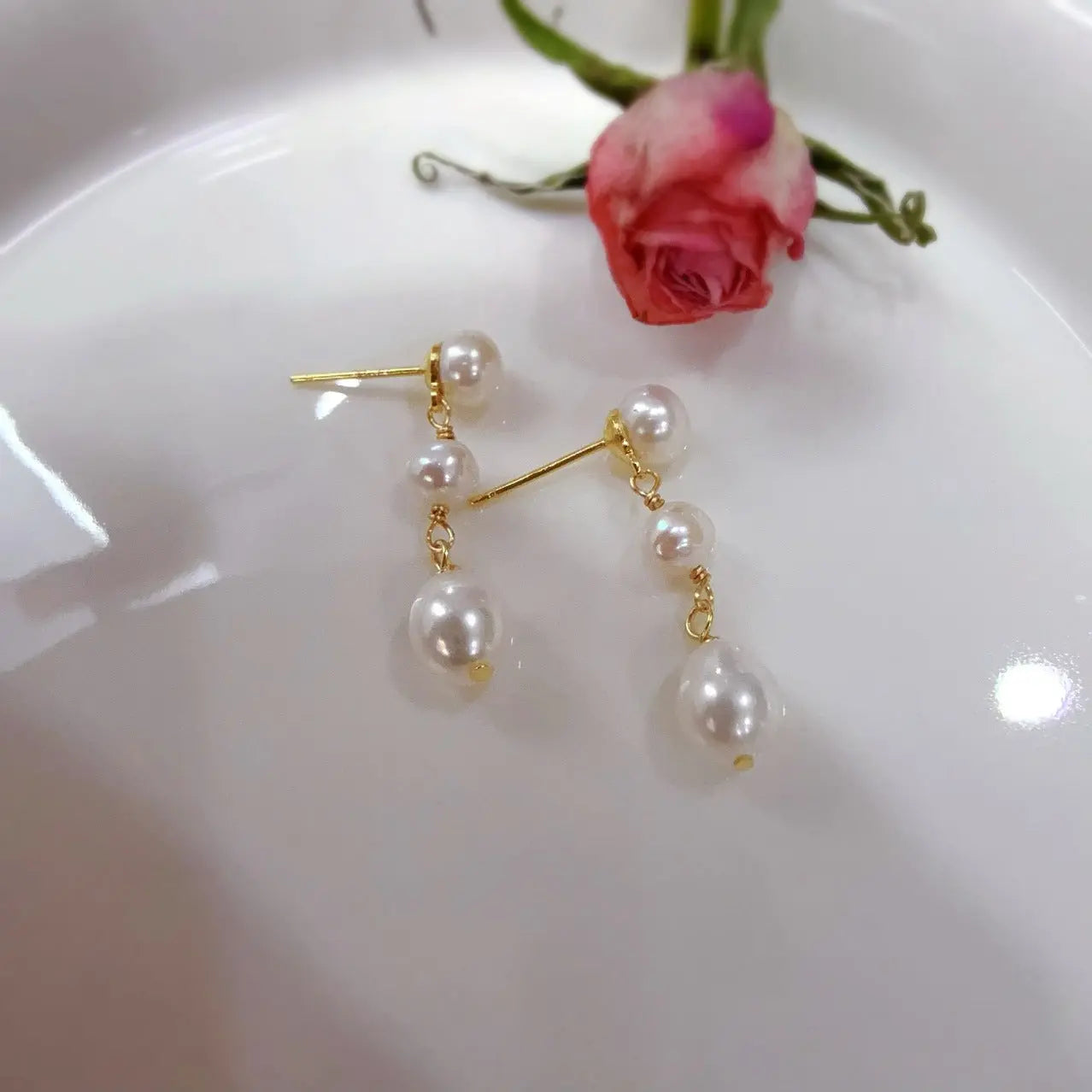 Original Design Natural Pearl Earrings - Norellé