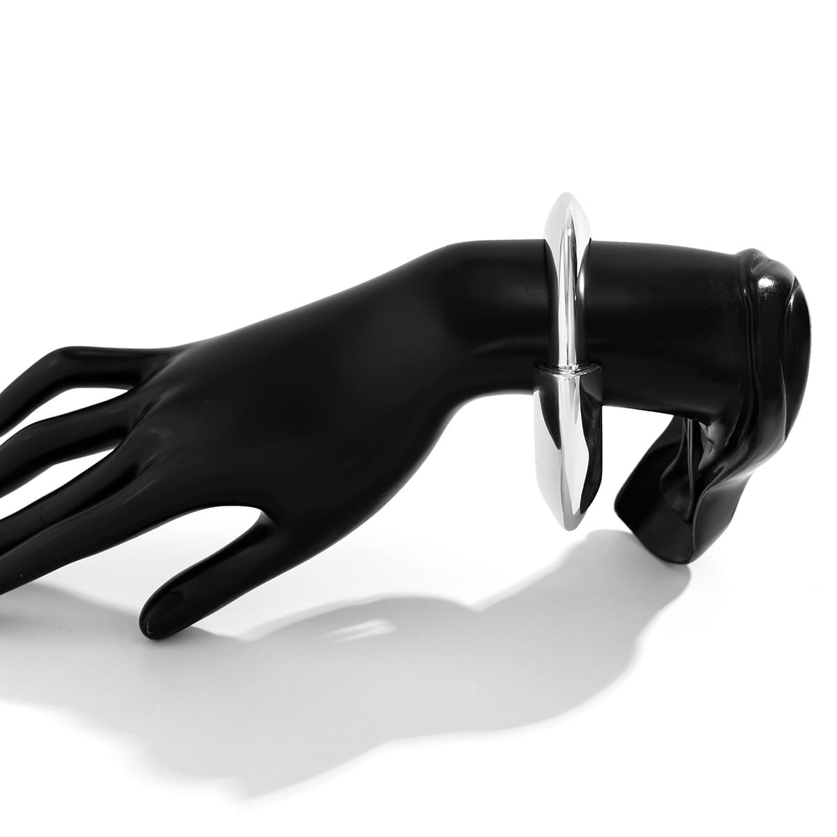 Exaggerated Glossy Square Notched Irregular Bracelet