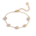 Affordable Luxury Fashion Gold-plated Zircon Titanium Steel Bracelet Female Niche Non-fading Bracelet - Norellé