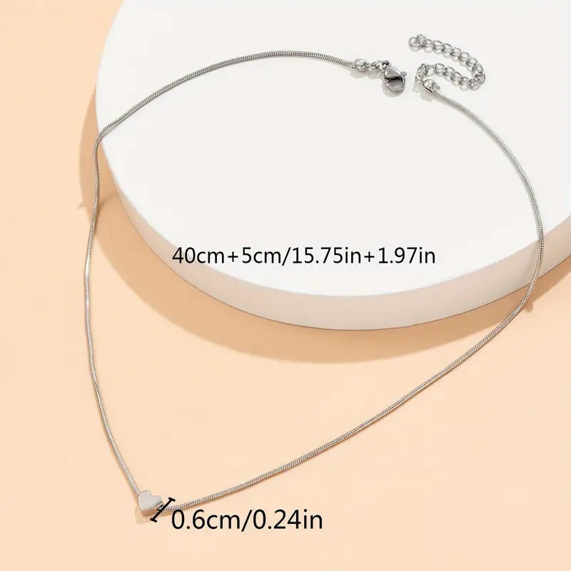 Fashion Snake Bones Chain Love Pendant Necklace - Norellé