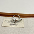 Simple High-grade Silver Metal Bow Ring Women - Norellé