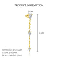 S925 Sterling Silver Mori Style Branch Leaf Stud Earrings For Women Affordable Luxury Fashion - Norellé