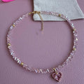 INS Sweet Cool Copper Inlaid Zircon Love Necklace - Norellé