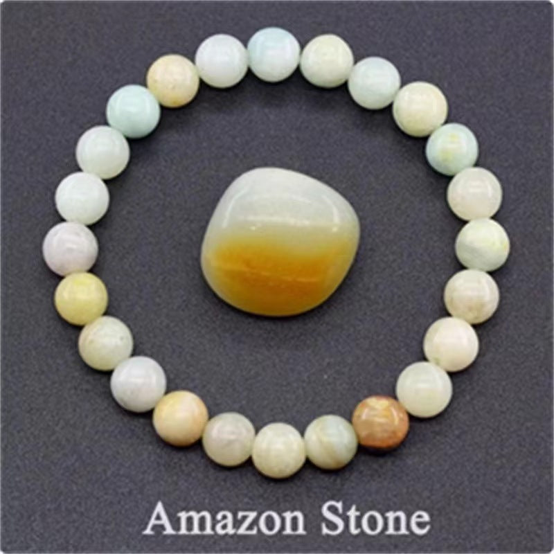 Rose Stone Agate Mixed Colorful Beads Bracelet - Norellé