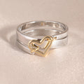 Two-color Love Copper Hipster Neutral Ring - Norellé