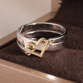 Two-color Love Copper Hipster Neutral Ring - Norellé