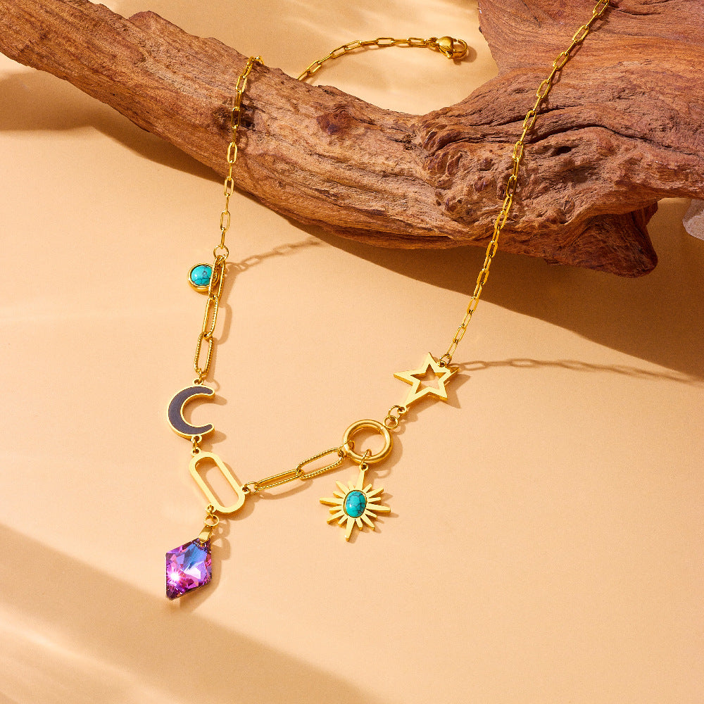 Affordable Luxury Fashion Stainless Steel Clavicle Chain Necklace - Norellé