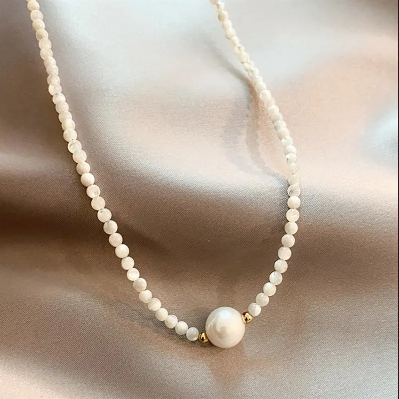 Women's Fashion Natural Freshwater Pearl Necklace - Norellé