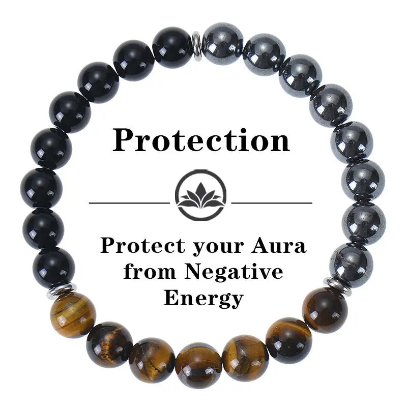Simple And Versatile Natural Tigereye Magnet Bracelet - Norellé