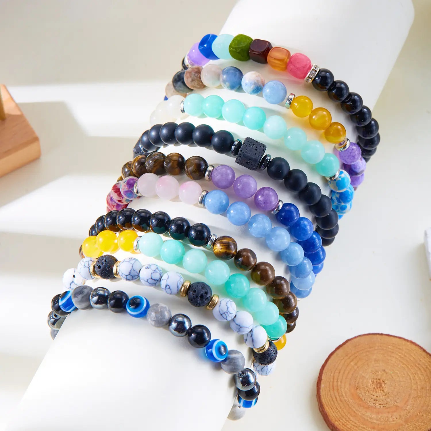 Fashion Personality Meaning Love Natural Stone Bracelet