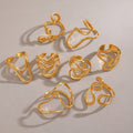 Irregular Line Simple Hollow Ring Personality All-match - Norellé