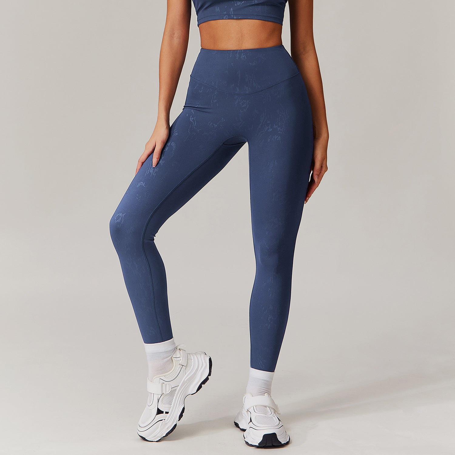 High Waist Bronzing Casual Yoga Pants Women's Running Quick-drying Nude Feel - Norellé