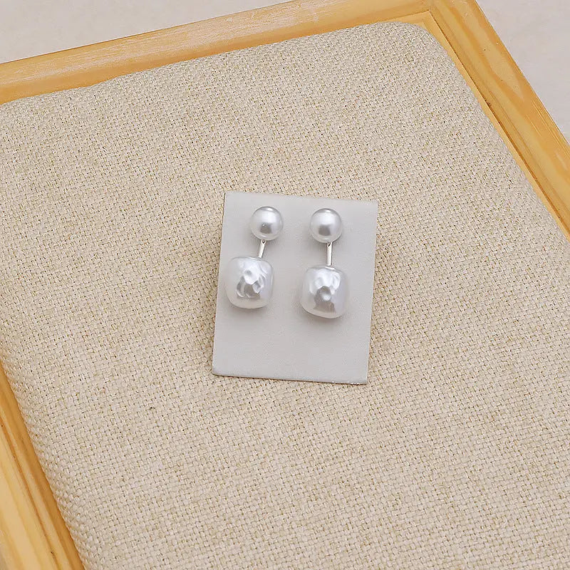 Simple French Irregular Ear Studs Korean Girl - Norellé