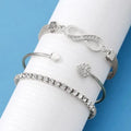 Women's Loving Heart With Opening Bracelet Creative Retro Simple - Norellé