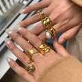 Titanium Steel No Fading Stainless Steel Pearl Ring - Norellé