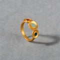 Brushed Matte Drip Glazed Ring - Norellé