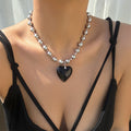 Sweet Cool Hot Girl Style Red Love Pendant Necklace - Norellé
