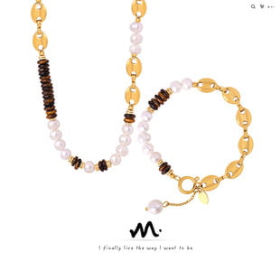 Titanium Steel Personalized Beaded Necklace