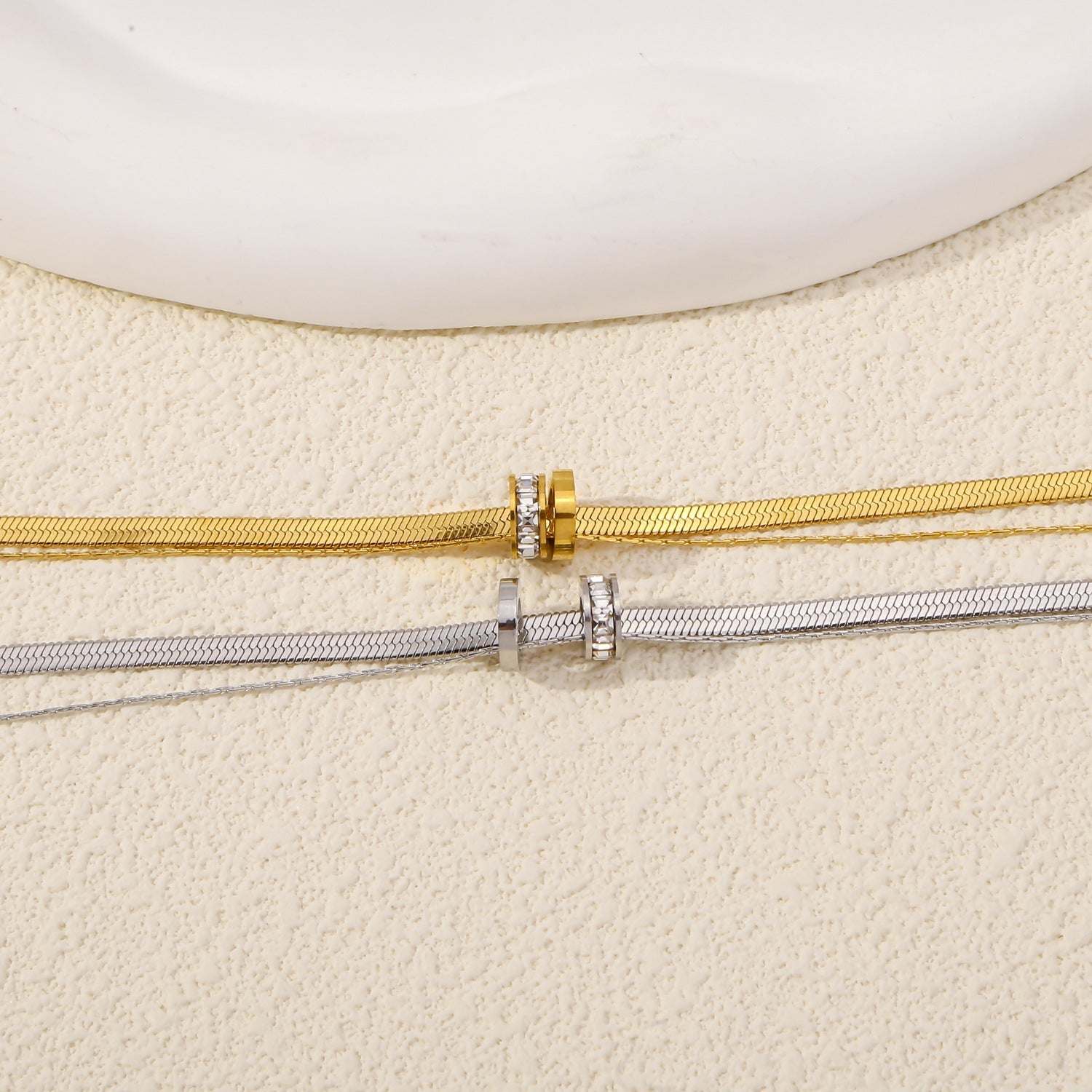 New Double-layer Micro-inlaid Luck Bringer Necklace - Norellé