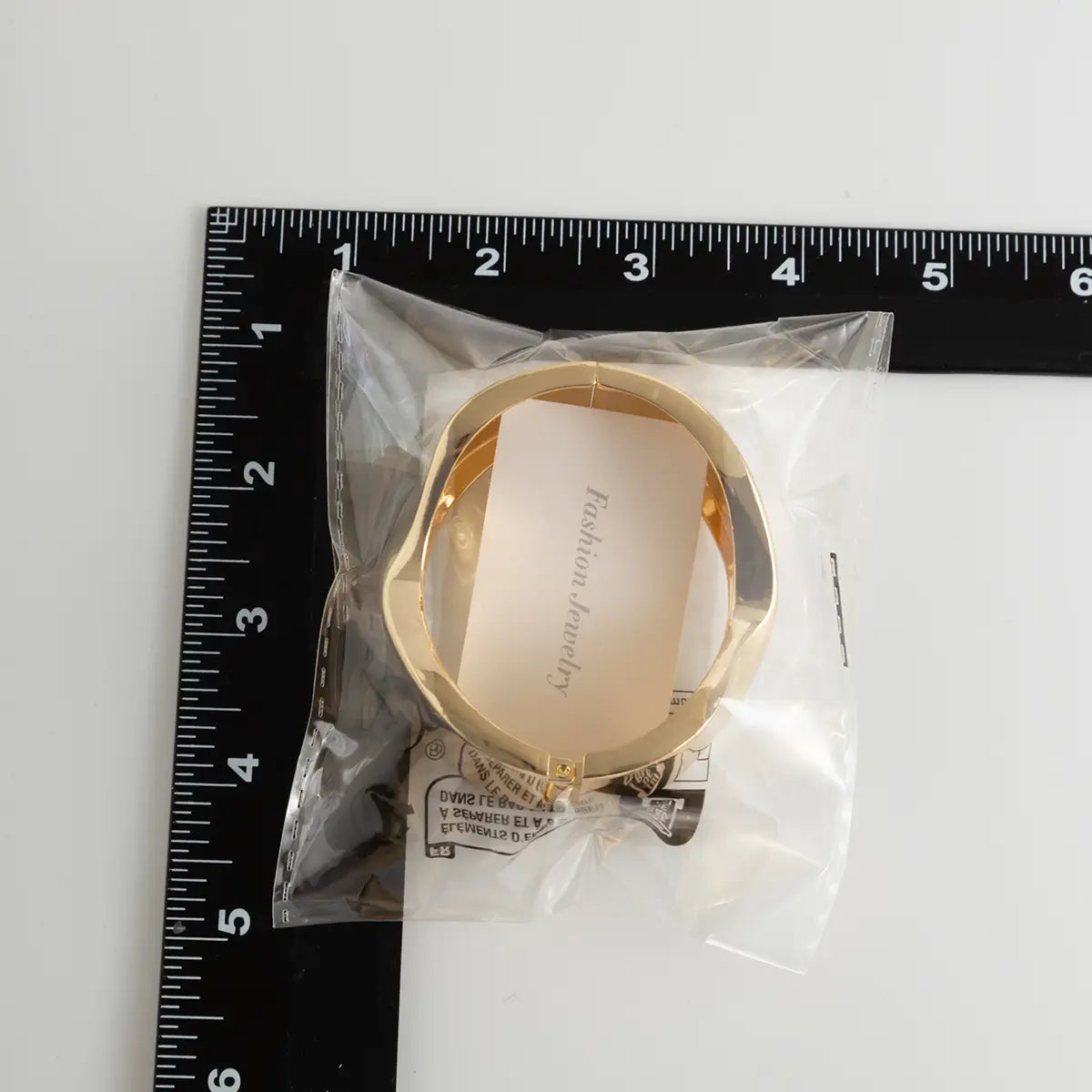 Exaggerated Glossy Square Notched Irregular Bracelet