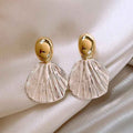 C- Ring Shell Tassel Delicate Earrings Women - Norellé