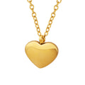 Heart Love Heart Couple Necklace 18K Real Gold Titanium Steel - Norellé